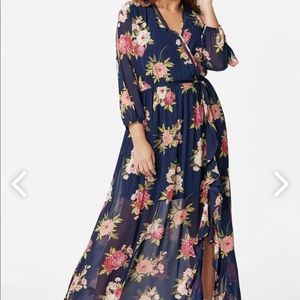 JustFab Floral Maxi Dress